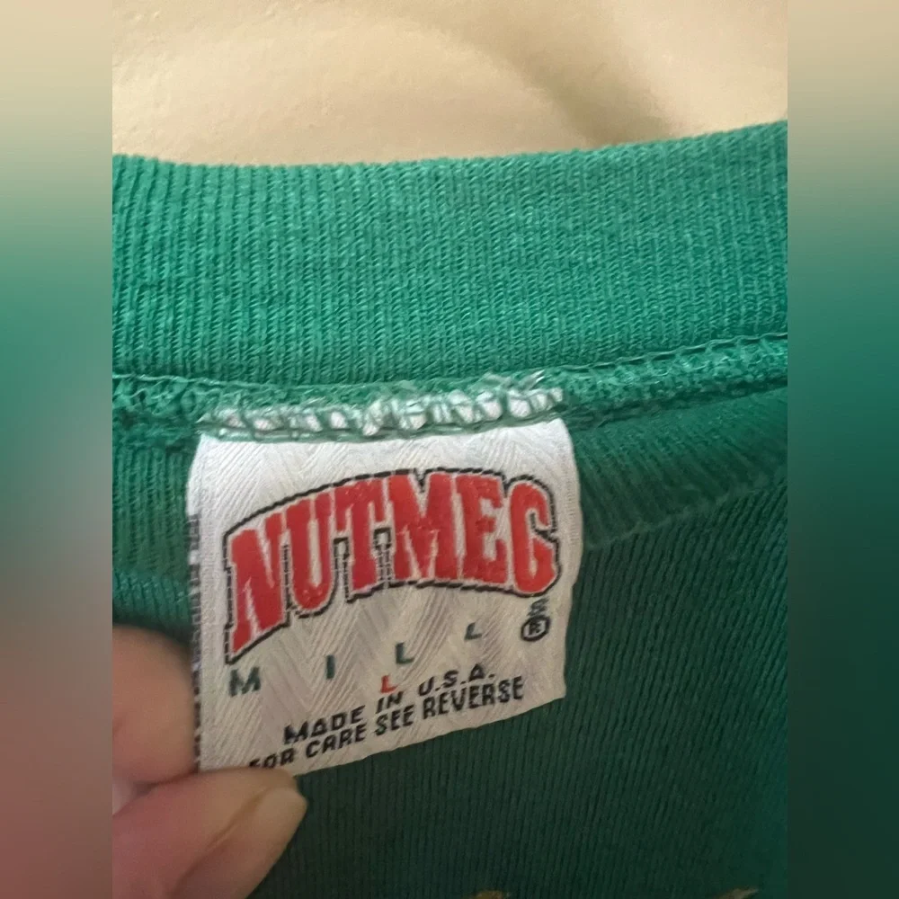 Philadelphia Eagles Vintage Nutmeg Green Crewneck Sweatshirt 1993 - Picture 4 of 10